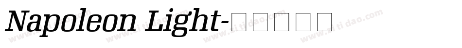 Napoleon Light字体转换